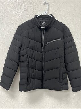 Andrew Marc Men's Quilted Black Puffer Jacket
#1179